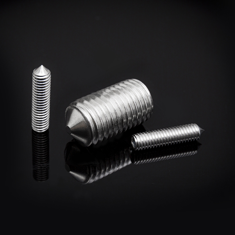 DIN914 Paslanmaz Çelik Altıgen Soket Seti Vidaları Koni Noktalı