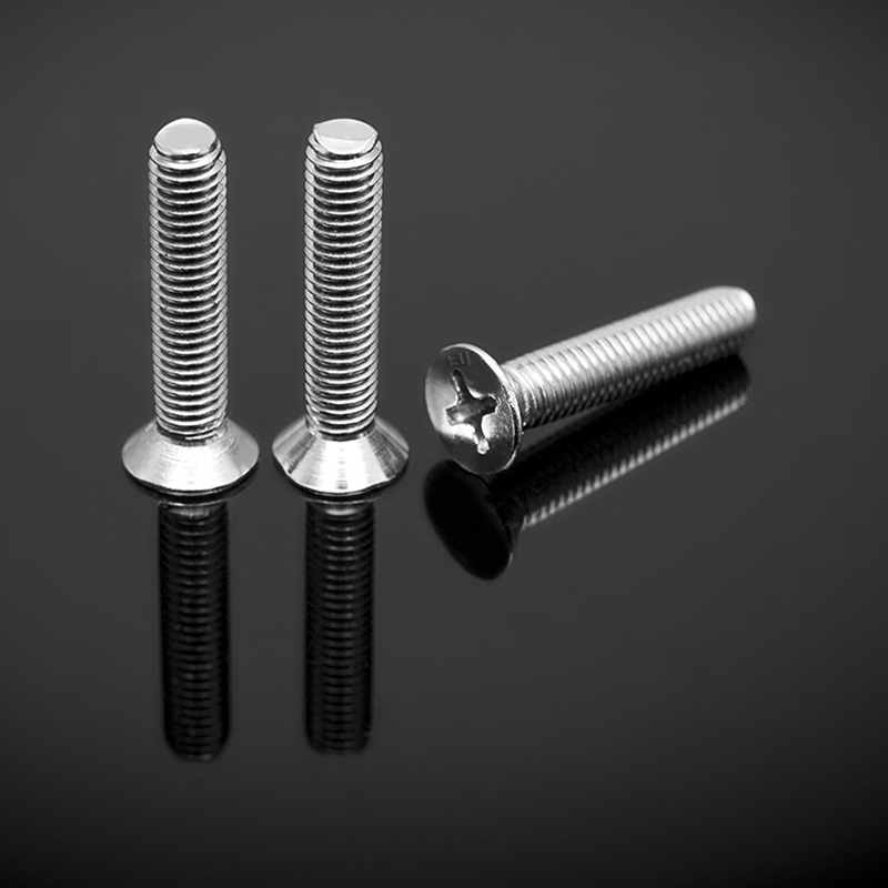 DIN965 90° Havşa Başlı Düz ​​Başlı Vidalar, H Tipi Çapraz Gömmeli