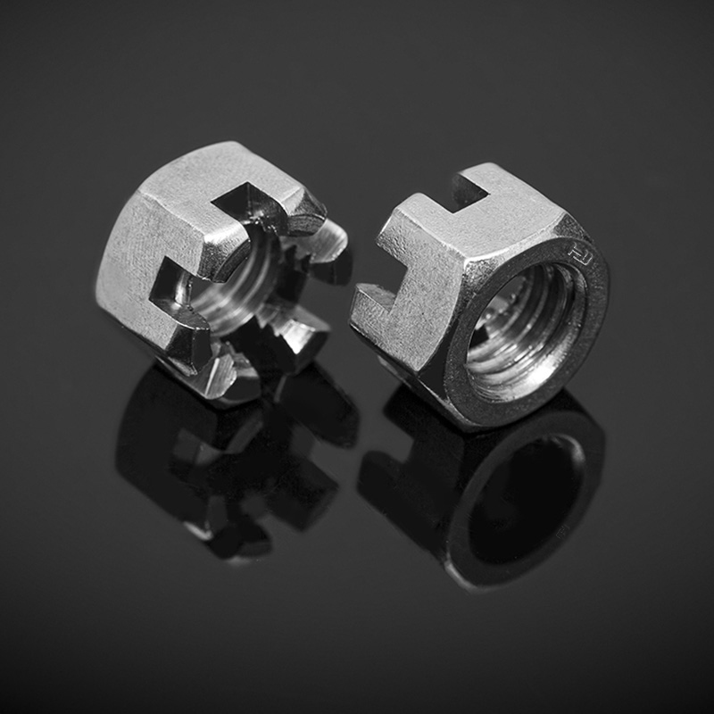 DIN 439 Paslanmaz çelik Pahlı altıgen ince somunlar